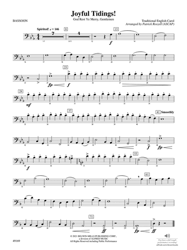 Joyful Tidings!: Bassoon