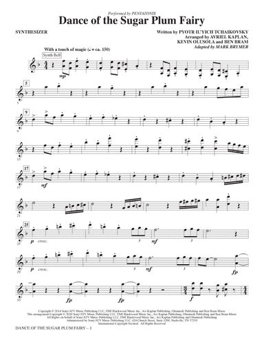 Dance Of The Sugar Plum Fairy (arr. Mark Brymer) - Synthesizer