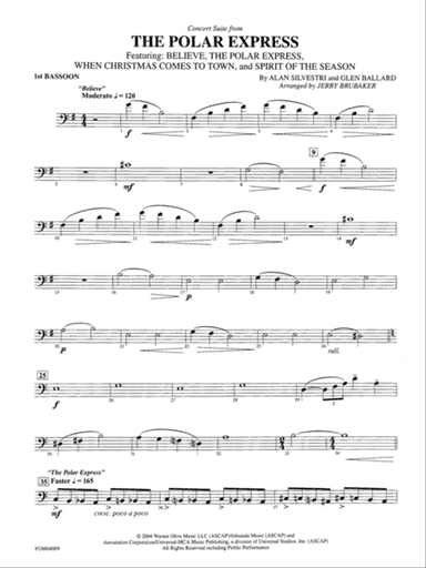 The Polar Express, Concert Suite from: Bassoon