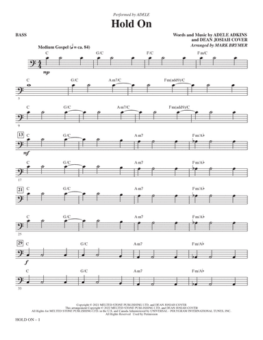 Hold On (arr. Mark Brymer) - Bass