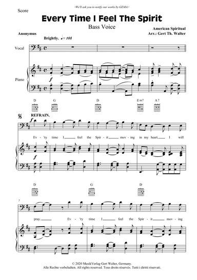 Every Time I Feel The Spirit