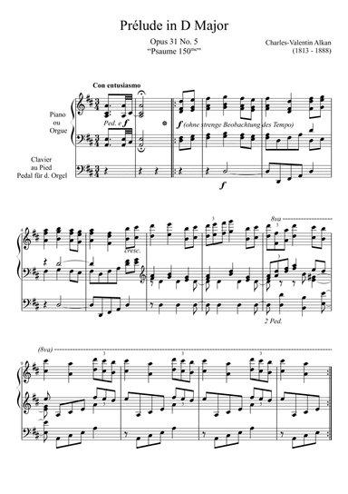Prelude Opus 31 No. 5 in D Major