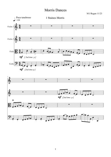 Morris Dances - Score Only