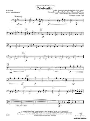 Celebration: (wp) E-flat Tuba B.C.