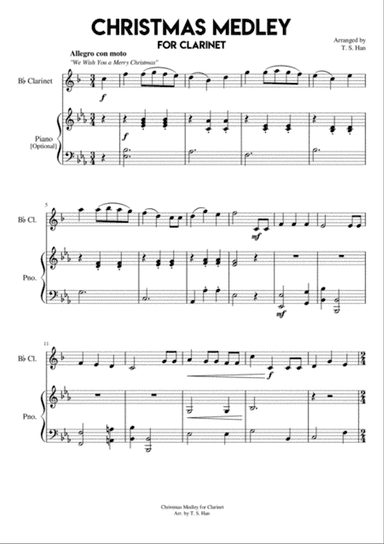 Christmas Medley for Clarinet
