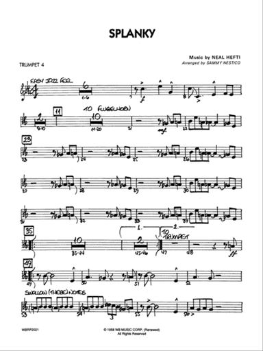 Splanky: 4th B-flat Trumpet