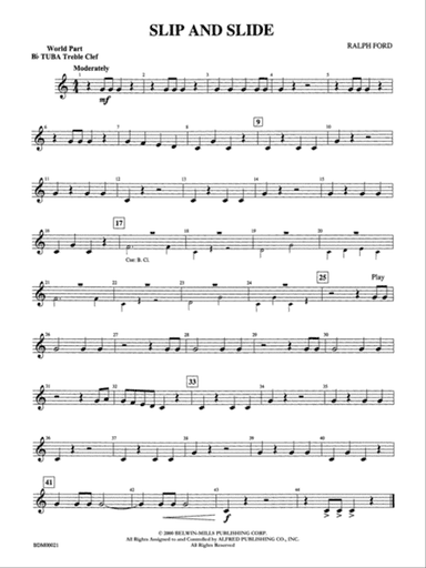 Slip and Slide: (wp) B-flat Tuba T.C.