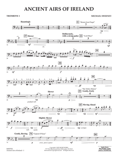 Ancient Airs of Ireland - Trombone 1