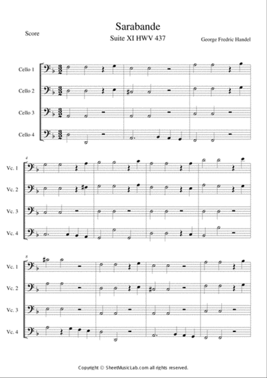 Sarabande HWV 437