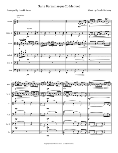 Suite Bergamasque 2.) Menuet