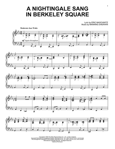 A Nightingale Sang In Berkeley Square