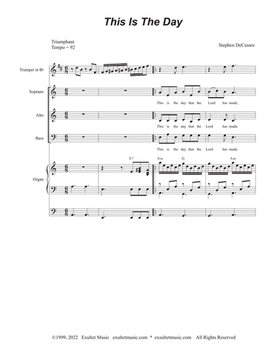 This Is The Day (Vocal Trio - (SAB)