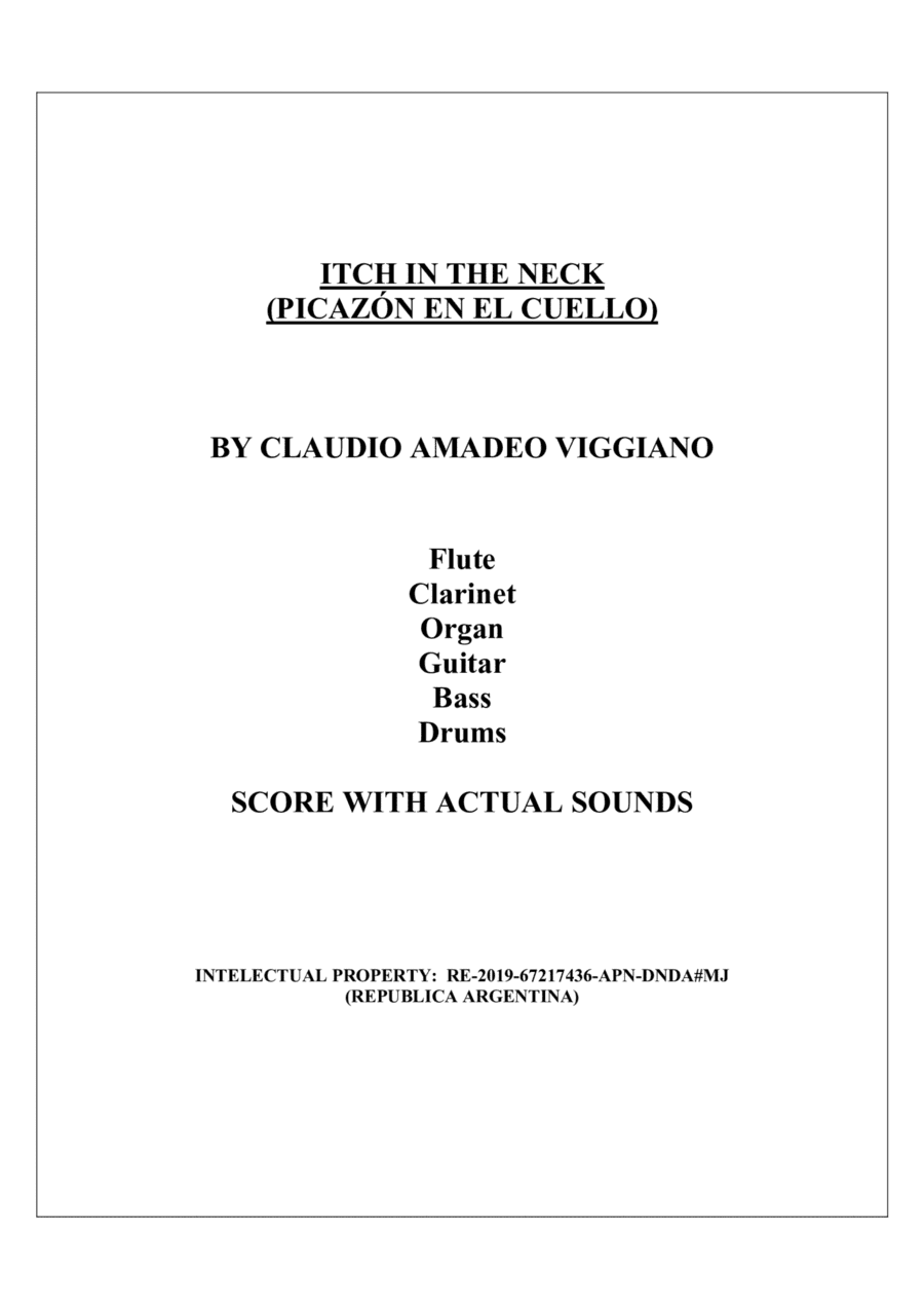 ITCH IN THE NECK (PICAZÓN EN EL CUELLO) - Score Only