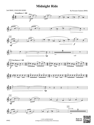 Midnight Ride: 2nd Oboe