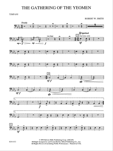 The Gathering of the Yeomen: Timpani