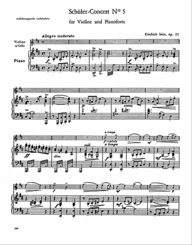 Schuler Concert In D No.5 Op.22