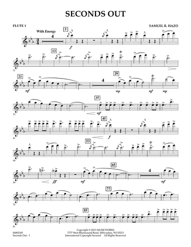 Seconds Out - Flute 1