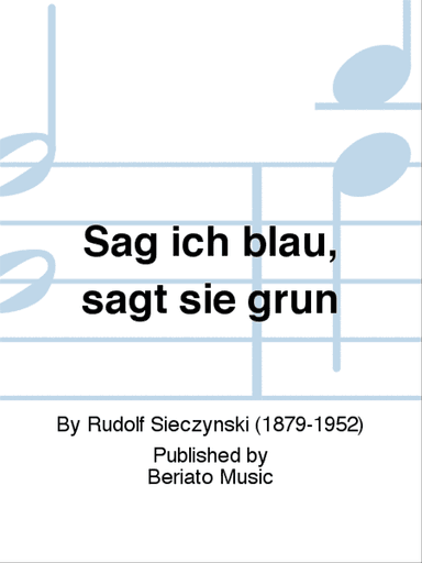 Sag ich blau, sagt sie grün
