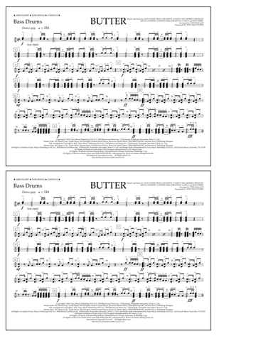 Butter (arr. Tom Wallace) - Bass Drums