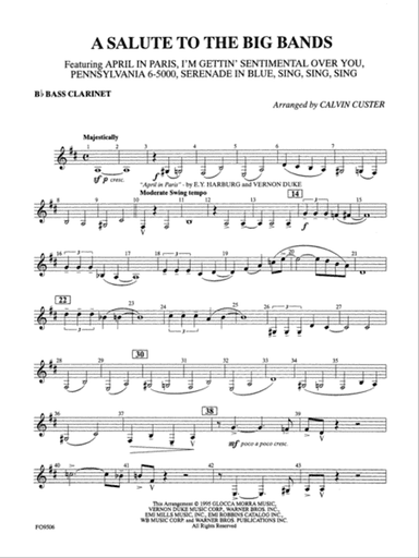 A Salute to the Big Bands: B-flat Bass Clarinet