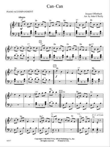 Can-Can: Piano Accompaniment