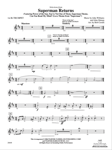 Superman Returns: 1st B-flat Trumpet