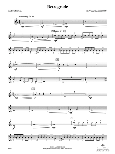 Retrograde: Baritone T.C.