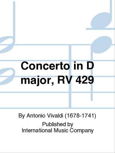 Concerto In D Major, Rv 429