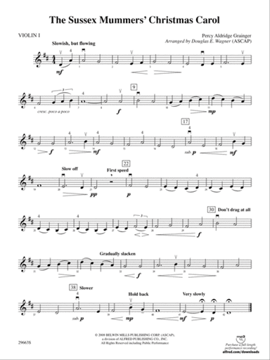 The Sussex Mummers' Christmas Carol: 1st Violin