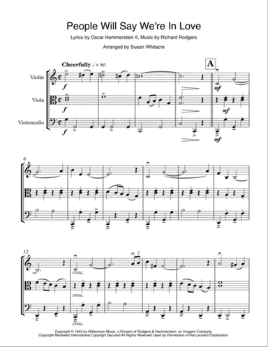 People Will Say We're In Love