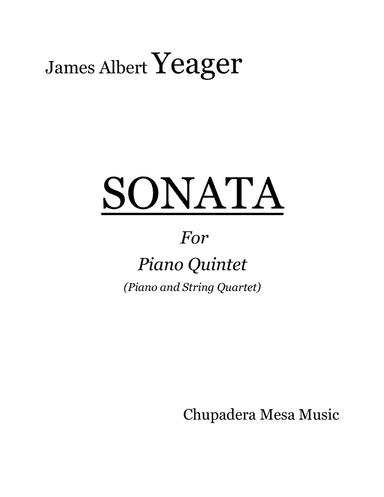 Sonata for Piano Quintet