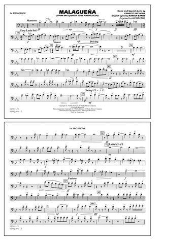 Malagueña (arr. Jay Bocook) - 1st Trombone