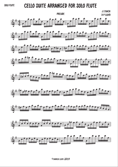 Cello Suite for solo Flute
