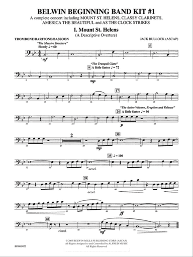 Belwin Beginning Band Kit #1: 1st Trombone