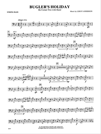 Bugler's Holiday (with Cornet Trio): String Bass