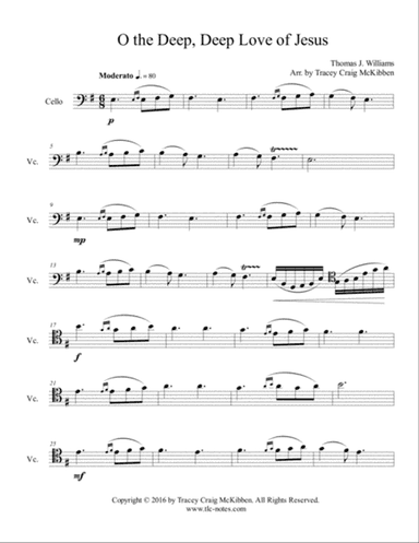 Oh the Deep, Deep Love of Jesus (Cello Solo)