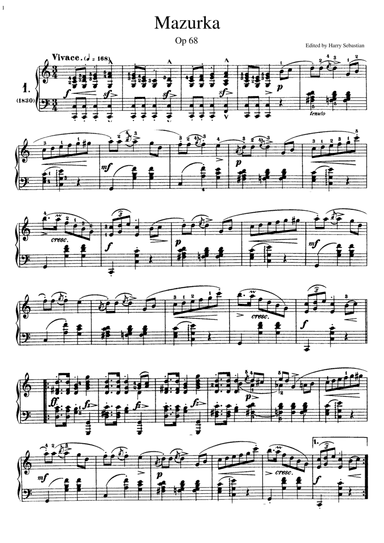 Chopin, Mazurkas Op. 68
