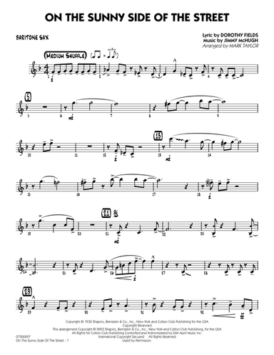 On The Sunny Side Of The Street - Baritone Sax