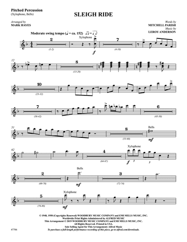 Sleigh Ride: 1st Percussion