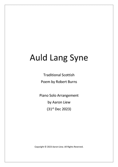 Auld Lang Syne