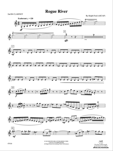 Rogue River: 2nd B-flat Clarinet