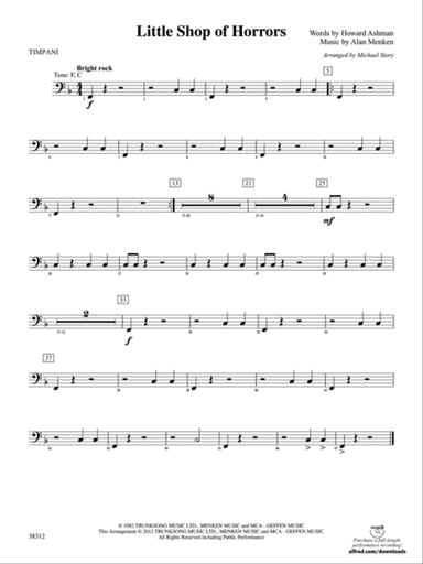 Little Shop of Horrors: Timpani