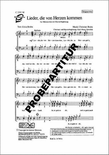 Lieder, die von Herzen kommen