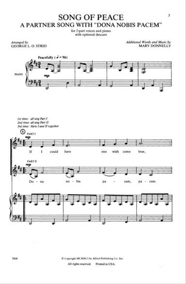 Song of Peace (Dona Nobis Pacem)