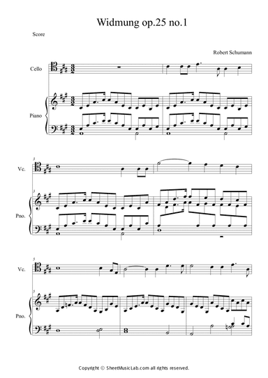 Widmung, Op.25 no.1