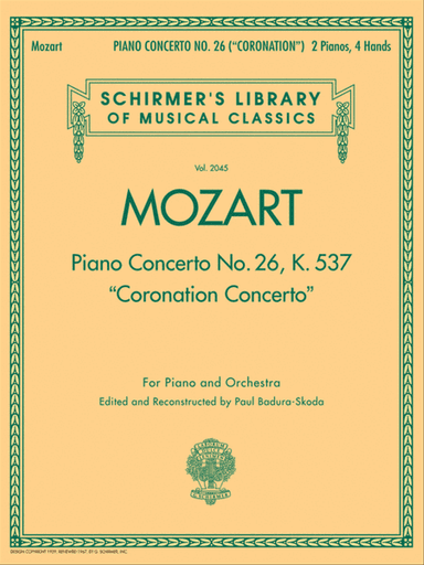Piano Concerto No. 26, K. 537 ("Coronation Concerto")