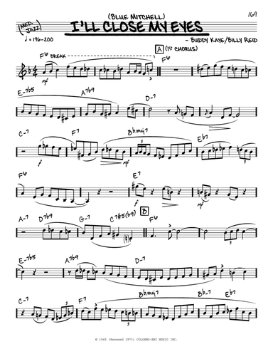 I'll Close My Eyes (solo only)