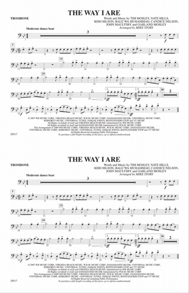 The Way I Are: 1st Trombone
