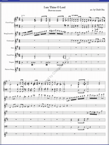 I am Thine , O Lord arr. By Chidi Oku