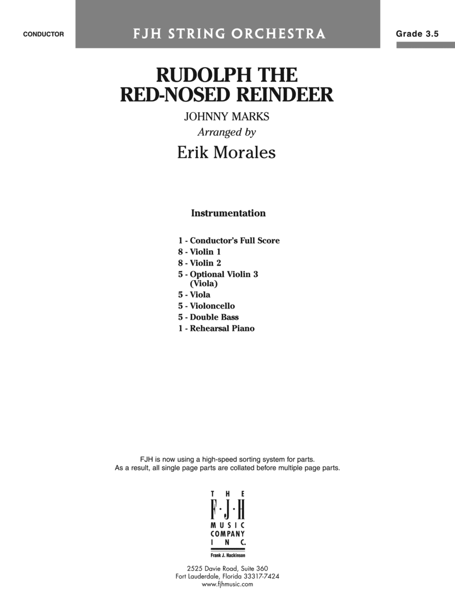 Rudolph the Red-Nosed Reindeer: Score